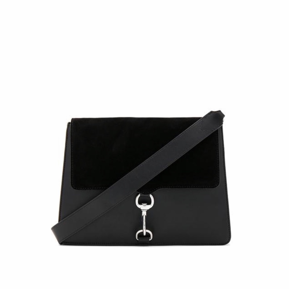 Large M.a.b. Hu17esud19 Black Leather Shoulder Bag